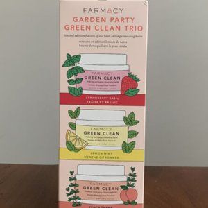 FARMACY Garden Party Green Clean Trio Cleansing Balm 3 PC set LIMITED EDITION